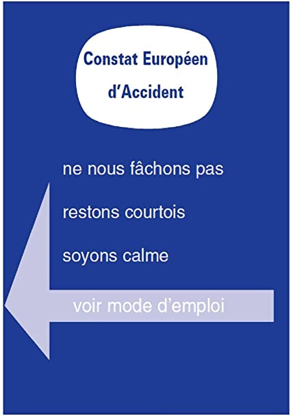 Constat amiable lors d'un accident de la route